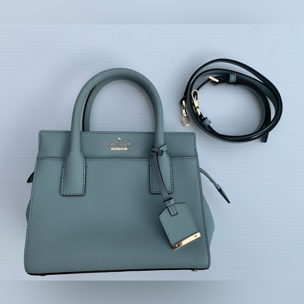 Kate Spade New York Blue Leather Cameron Street 2 Way Mini Crossbody Bag